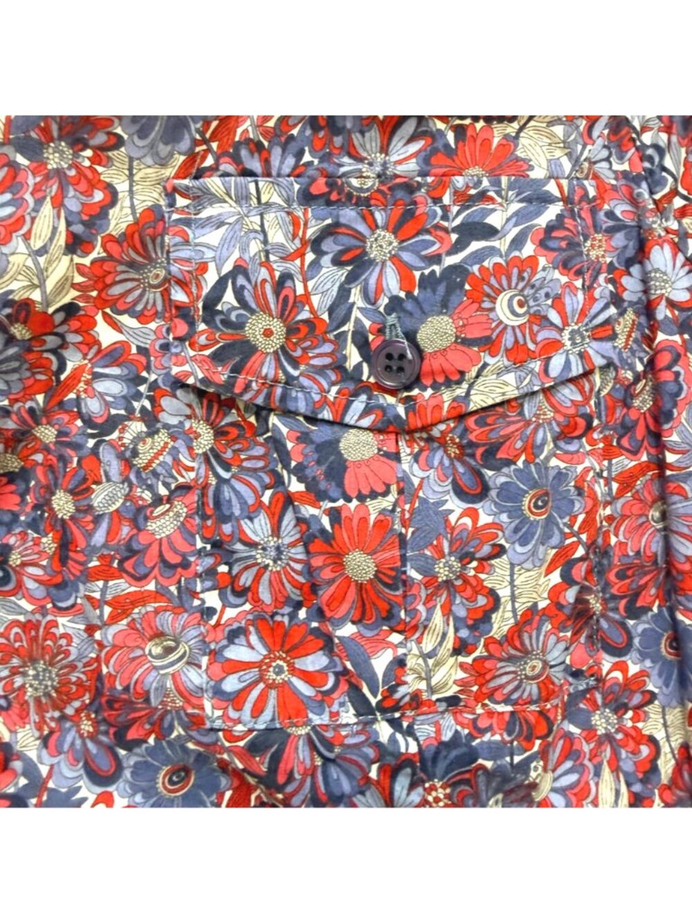 Lord & Taylor Liberty Fabrics Women's Shirt Dress 14 Cottagecore Floral Purple - Picture 6 of 13